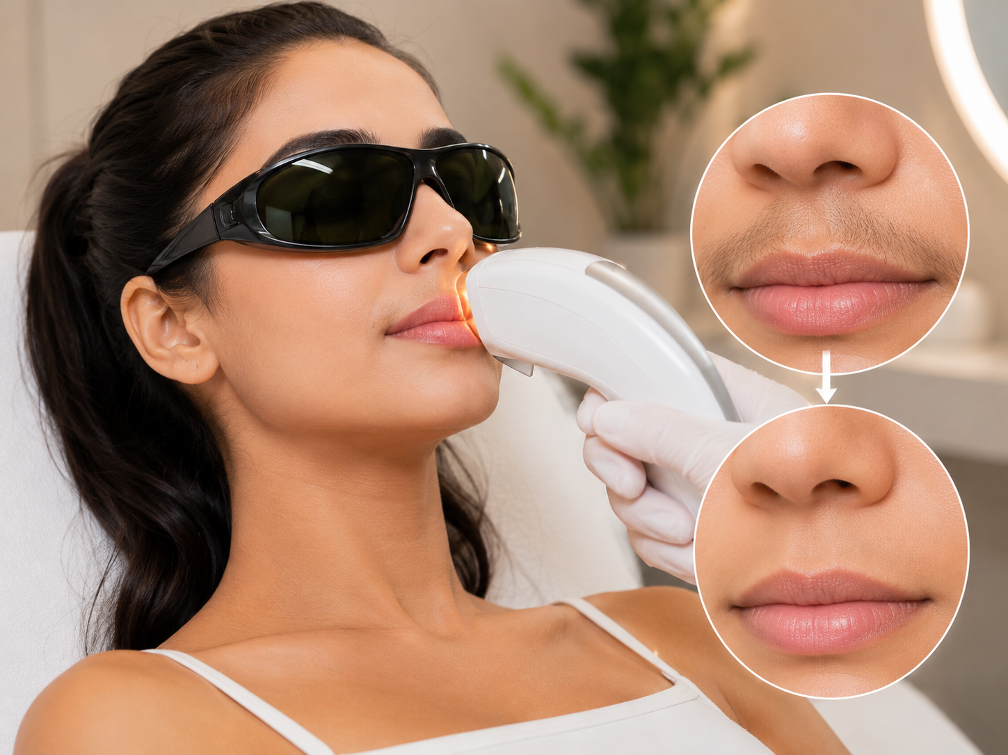 Upper Lip Hair Reduction